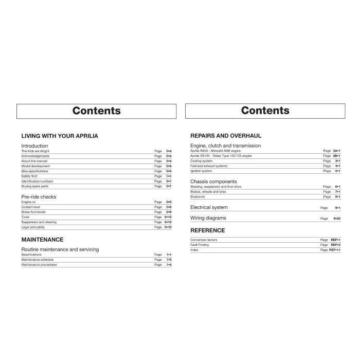 Aprilia RS50 (1993-2006) Repair Manual Haynes Reparaturanleitung 