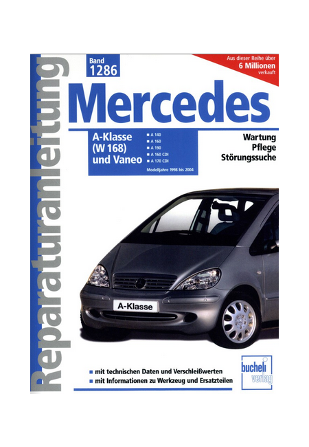 Serviceheft für Mercedes-Benz A-Klasse und W168 - METO-Autoteile