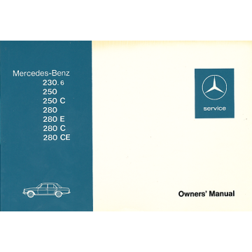Mercedes /8 Typ 114 (67-76) Owners Manual