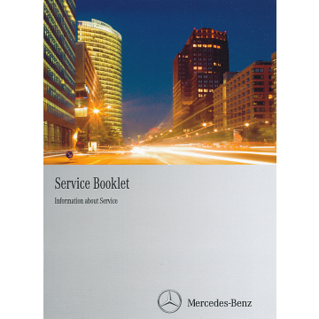 Mercedes G-Class / G-Class Professional Service Booklet 