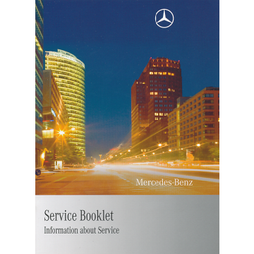 Mercedes SLK / S / CL / CLS Class Series - Service Booklet 