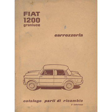 Fiat 1200 Granluce 103 G (1957-1961) Ersatzteilkatalog Karosserie / Catalog Parti 