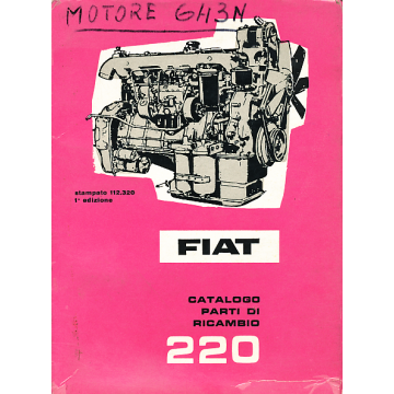 Fiat Motor 220 (1962) Ersatzteilkatalog Karosserie / Catalog Parti Carrozzeria