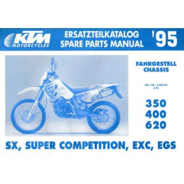 KTM 350 / 400 / 620 SX, SC, EXC, EGS - Ersatzteilkatalog Chassis