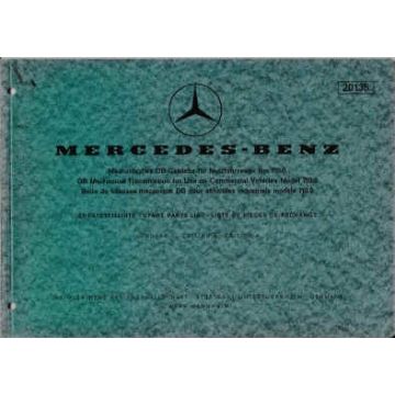 Mercedes Mechanisches DB-Getriebe BM 710.0 Ersatzteilliste