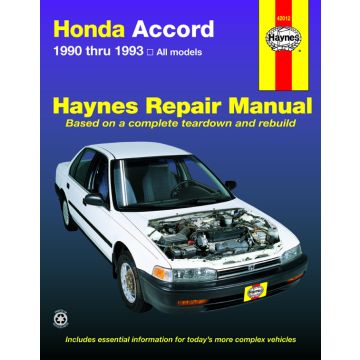Honda Accord (1990-1993) Repair Manual Haynes Reparaturanleitung 