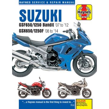 Suzuki Bandit (2007-2014) Repair Manual Haynes Reparaturanleitung 
