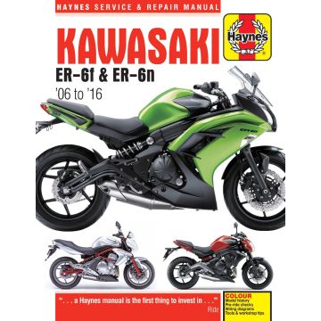 Kawasaki ER (2006-2016) Repair Manual Haynes Reparaturanleitung