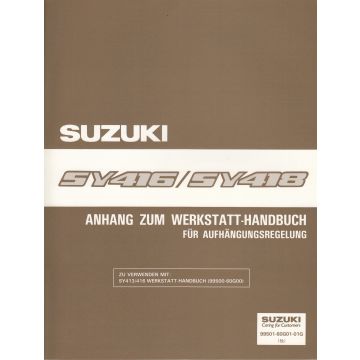 Suzuki Baleno SY 416 / SY 418 - Werkstatthandbuch Aufhängungsregelung