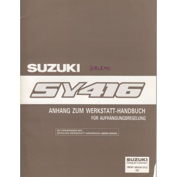 Suzuki Baleno SY 416 (95-01) - Werkstatthandbuch Aufhängungsregelung
