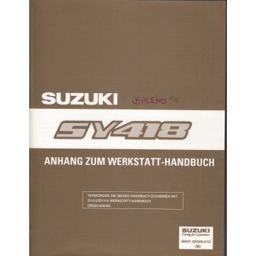 Suzuki Baleno (95-01) -  Werkstatthandbuch Ergänzung SY 418
