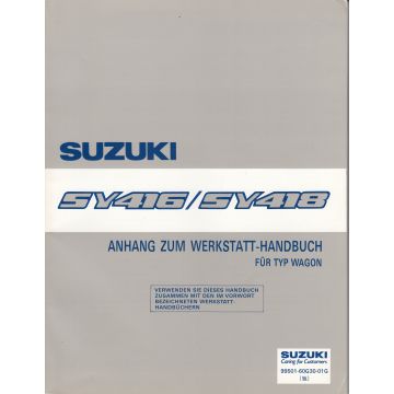 Suzuki Baleno SY 416 / 418 (95-01) -  Werkstatthandbuch Ergänzung Kombi 