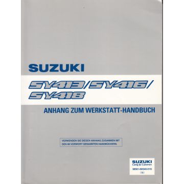 Suzuki Baleno (95-01) - Werkstatthandbuch Ergänzung SY 413 / 416 / 418