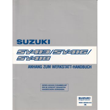 Suzuki Baleno Kombi (95-01) - Anhang Werkstatthandbuch Kombi