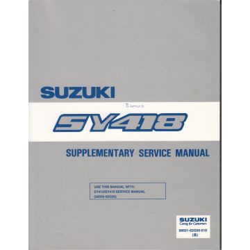 Suzuki Baleno (95-01) - Supplementary Service Manual SY 418