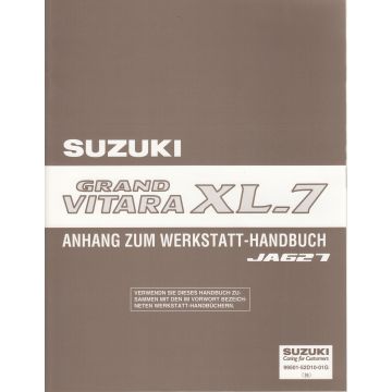 Suzuki Grand Vitara XL-7 (98-05) - Anhang zum Werkstatthandbuch für JA627
