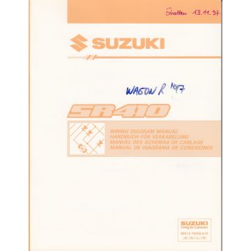 Suzuki Wagon SR410 (97-00) Schaltpläne - Werkstatthandbuch 
