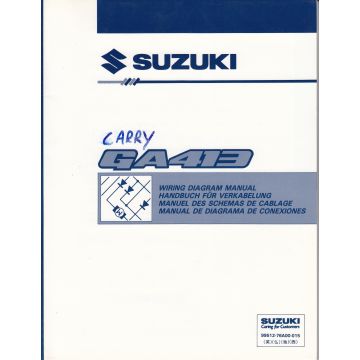 Suzuki Carry GA 413- Werkstatthandbuch Schaltpläne