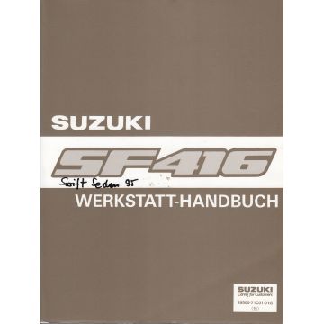 Suzuki Swift SF416 (89>) Werkstatthandbuch 