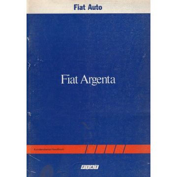 Fiat Argenta (1982)  - Kundendienst Handbuch - Technische Daten