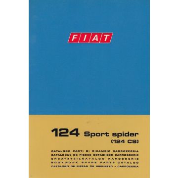 Fiat 124 Sport Spider Typ CS (1972)  - Ersatzteilkatalog Karosserie