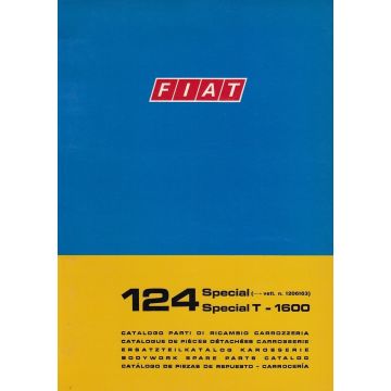 Fiat 124 Special Special T - 1600 (1972)  - Ersatzteilkatalog Karosserie