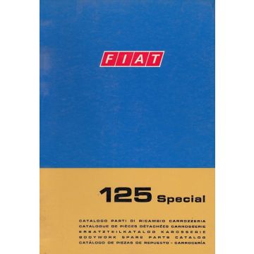 Fiat 125 Special (1970)  - Ersatzteilkatalog Karosserie