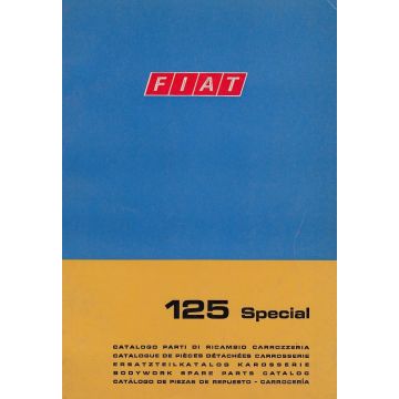 Fiat 125 Special (1968)  - Ersatzteilkatalog Karosserie