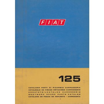 Fiat 125 (1968)  - Ersatzteilkatalog Karosserie