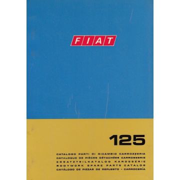 Fiat 125 (1969)  - Ersatzteilkatalog Karosserie