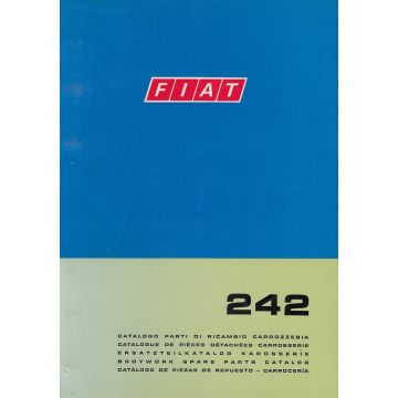 Fiat 242 (1973)  - Ersatzteilkatalog Karosserie