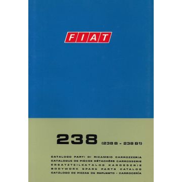 Fiat 238 / 238 B / 238 B1 (1969)  - Ersatzteilkatalog Karosserie