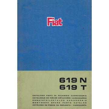 Fiat 619 N / 619 T (1968)  - Ersatzteilkatalog Karosserie