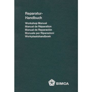 Simca 1100 (1974)  - Werkstatthandbuch Teil 1