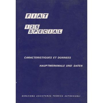 Fiat 125 Special (1968) - Datenbuch Hauptmerkmale und technische Daten