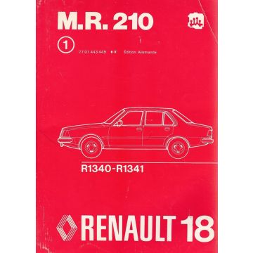 Renault 18 / R18 - R1340-R1341 (1978) - Werkstatthandbuch