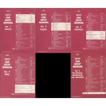 Ford Oldtimer Modelle1977 - Shop Manual / Werkstatthandbuch 5-Teilig