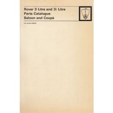 Rover 3 und 3 1/2 Liter (1972) - Parts Catalogue Ersatzteilkatalog