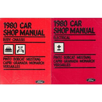 Ford Mustang Capri Granada Pinto Bobcat (1980) Body/Chassis/Electr - Shop Manual