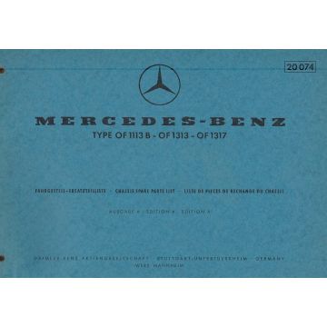 Mercedes Benz OF 1113 B / 1313 / 1317 - (1968) - Ersatzteilkatalog