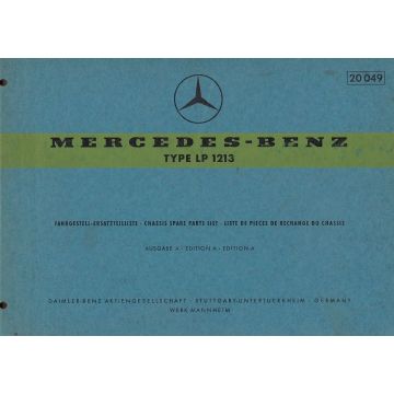 Mercedes Benz LP 1213 - (1966) - Ersatzteilkatalog