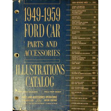 Ford Cars (1949-1959) Parts and Accessories Illustrations Catalog / Teilekatalog