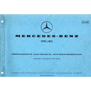 Mercedes Benz L1813 (1969) Fagrestell Ersatzteilliste 