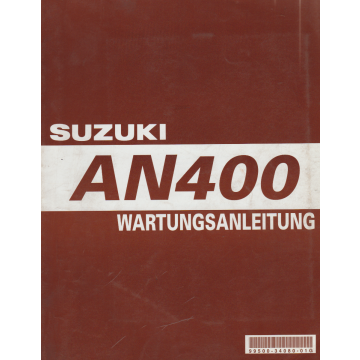 Suzuki AN 400 (2002-2003) Wartungsanleitung