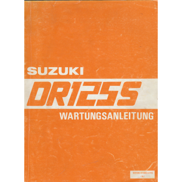 Suzuki DR 125 (1989-1990) Wartungsanleitung