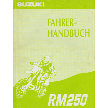 Suzuki RM 250 (2008-2012) Fahrerhandbuch