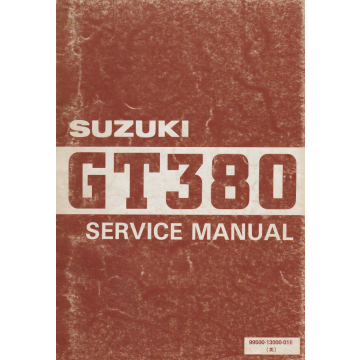 Suzuki GT 380 (1977-1982) Service Manual