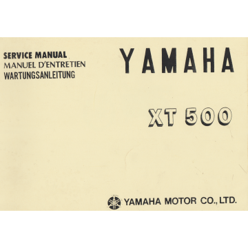 Yamaha XT 500 (1976-1977) Werkstatthandbuch / Service Manual