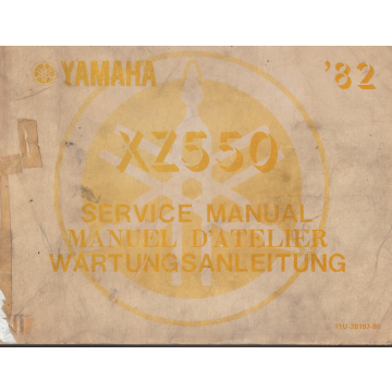 Yamaha XZ 550 (1982-1985) Service Manual
