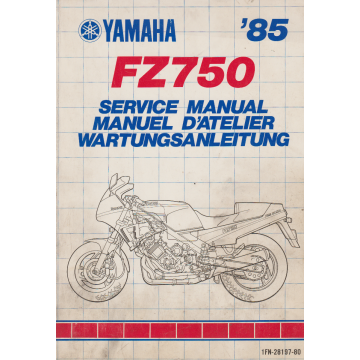 Yamaha FZ 750 (1985-1993) Wartungsanleitung / Service Manual